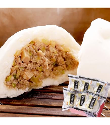 Amazon.co.jp: 江戸清 超ジャンボブタまん（白）横浜中華街 冷凍